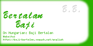 bertalan baji business card